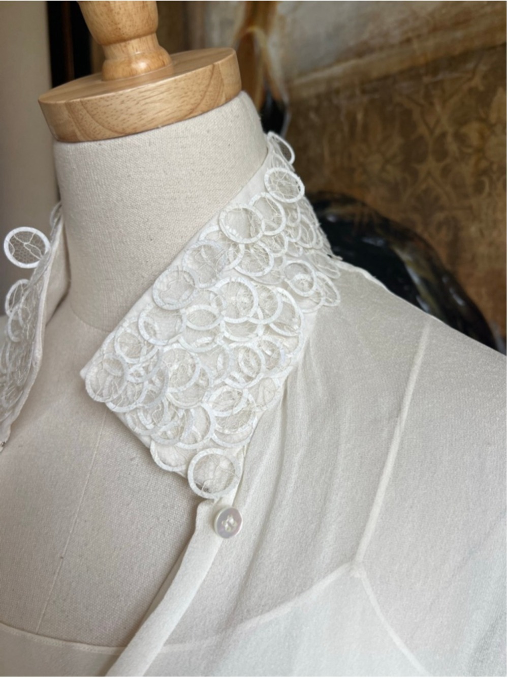 THE ROW 100% Silk Ivory Sarabee Top Blouse S New - Picture 3 of 10
